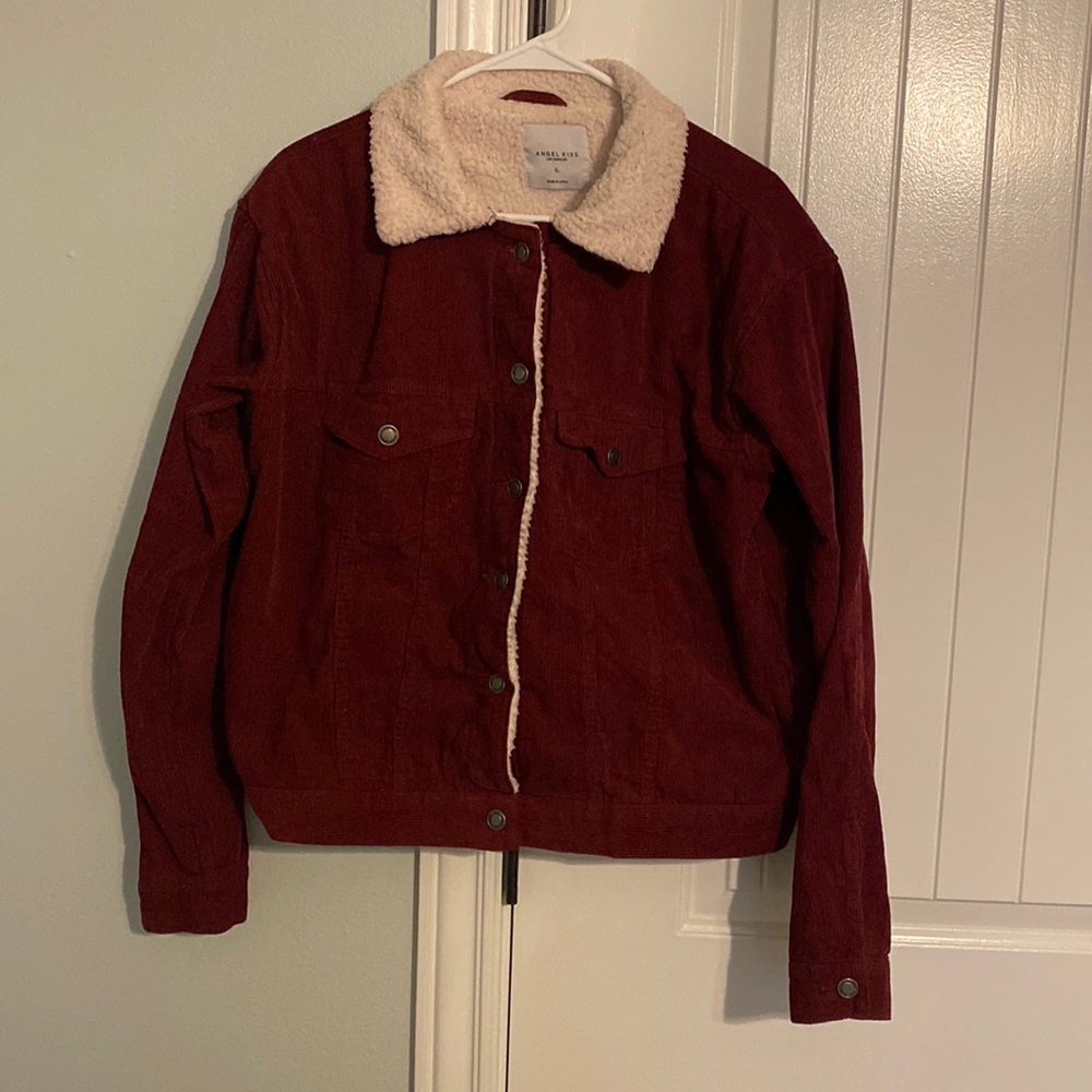 Burgundy corduroy jacket